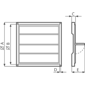 Grila gravitationala PGR 250 Vortice cod VOR-50150 Grila gravitationala PGR 250 Vortice cod VOR-50150