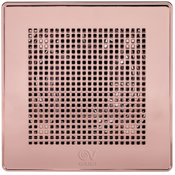 Ventilator axial de baie VORTICE GAMA LUX ORO ROSA: Punto ME 100/4" LL Long-Life AUR ROZ, Diametru 100mm, Debit 95 m3/h, 2240 RPM, 9W, IPX45 cod VOR-11307