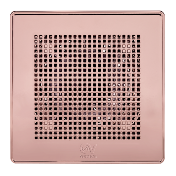 Ventilator axial de baie VORTICE GAMA LUX ORO ROSA: Punto ME 100/4" LL Long-Life AUR ROZ, Diametru 100mm, Debit 95 m3/h, 2240 RPM, 9W, IPX45 cod VOR-11307