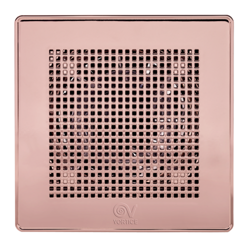 Ventilator axial de baie VORTICE GAMA LUX ORO ROSA: Punto ME 100/4" LL Long-Life AUR ROZ, Diametru 100mm, Debit 95 m3/h, 2240 RPM, 9W, IPX45 cod VOR-11307
