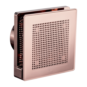 Ventilator axial de baie VORTICE GAMA LUX ORO ROSA: Punto ME 100/4" LL Long-Life AUR ROZ, Diametru 100mm, Debit 95 m3/h, 2240 RPM, 9W, IPX45 cod VOR-11307